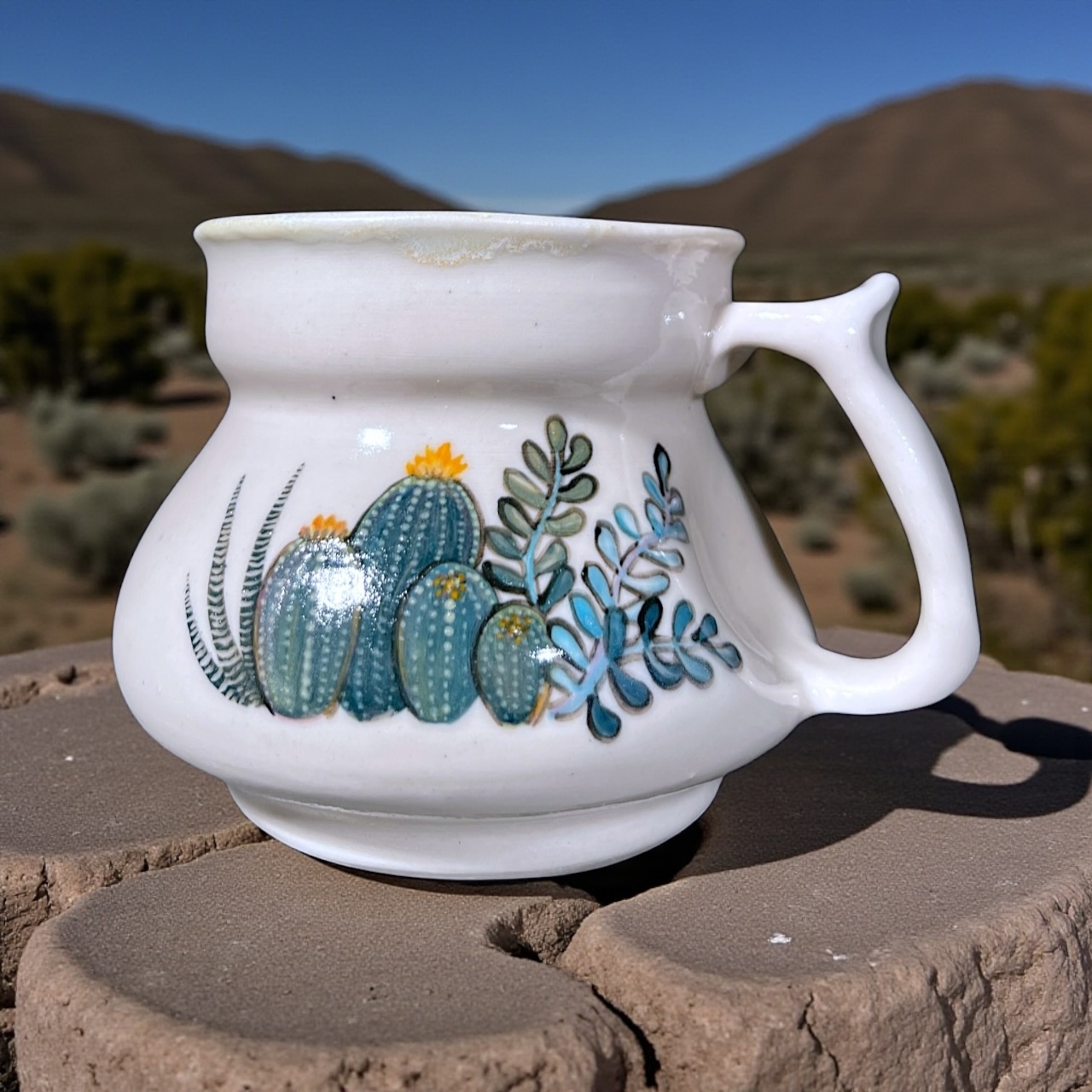 Flowering Cactus Mug