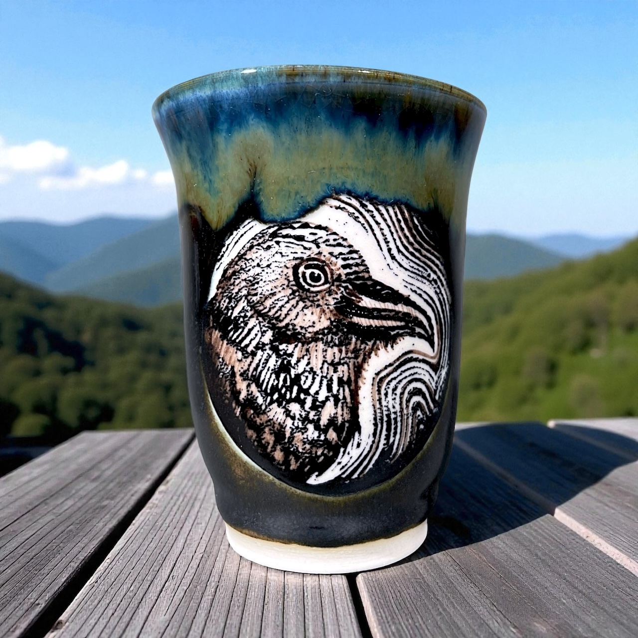 Crow Cup Black & Blue