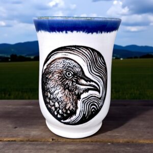 Crow Cup White & Blue