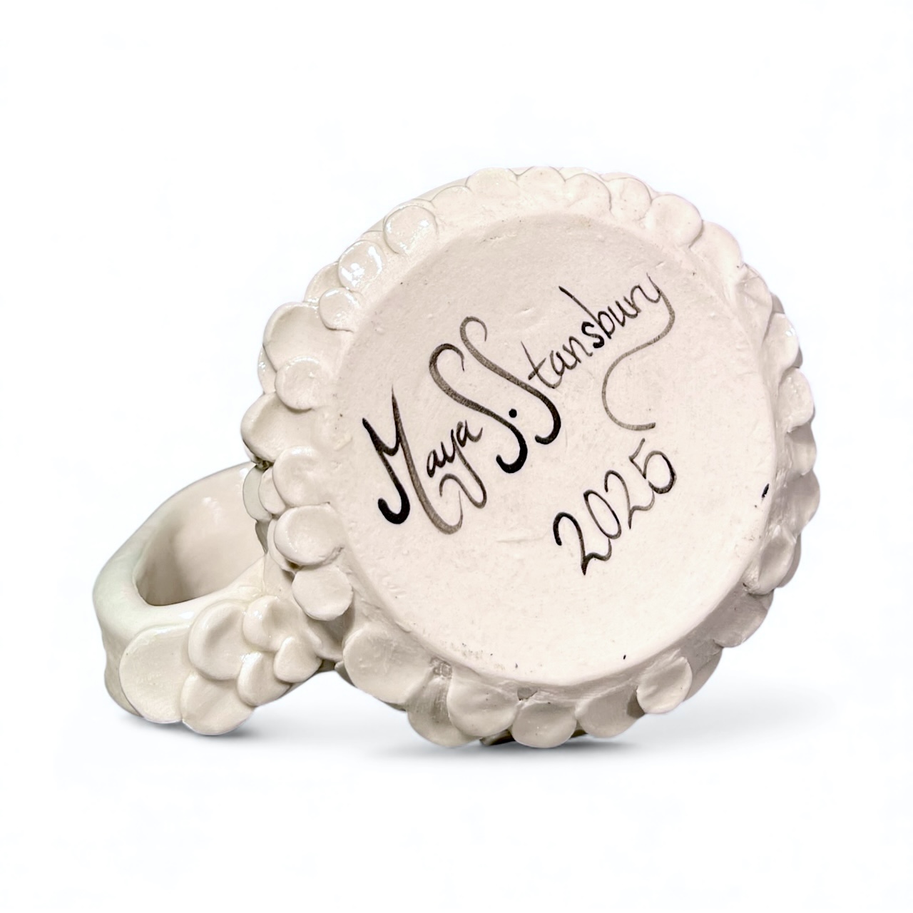 White Feathery Crow Mug - Image 5