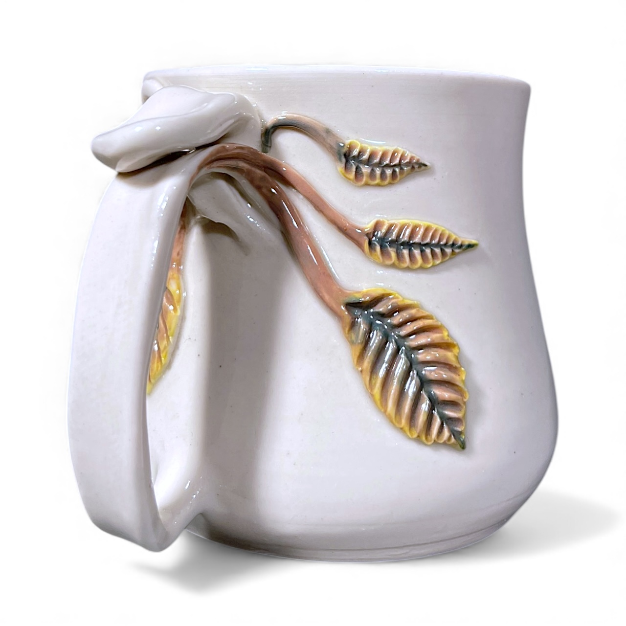 Flowering Cacti & Sculpted Swirls Mug - Image 4