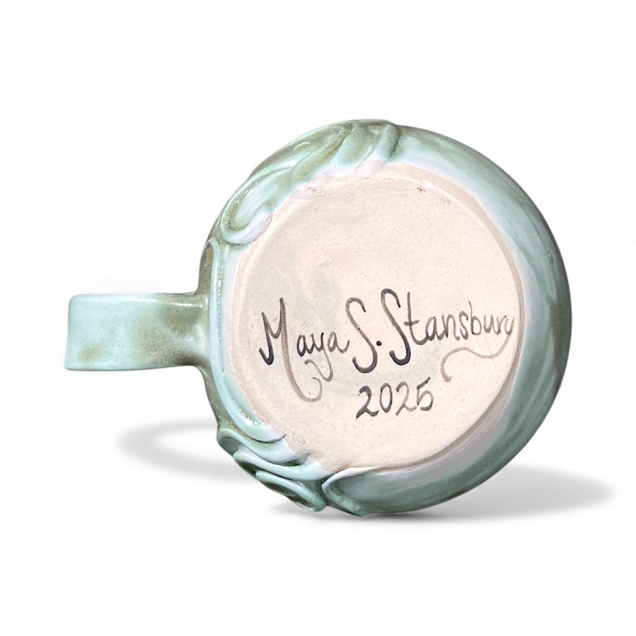 Art Nouveau Leaf Spiral Mug - Image 6