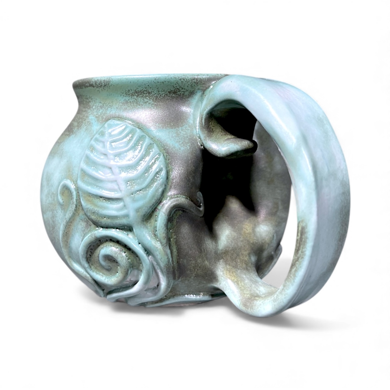 Art Nouveau Leaf Spiral Mug - Image 3