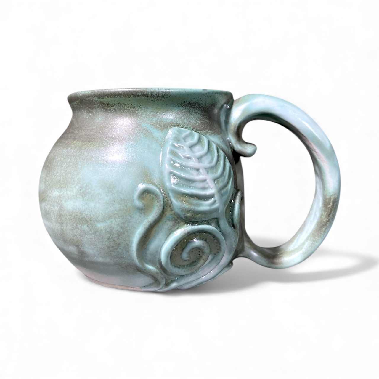 Art Nouveau Leaf Spiral Mug - Image 2