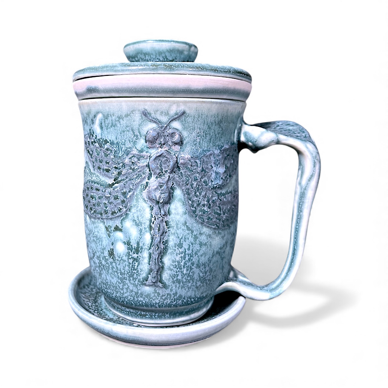 Porcelain Dragonfly Strainer Set - Image 2