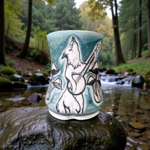 Foxy Banjo with Mushrooms Cup