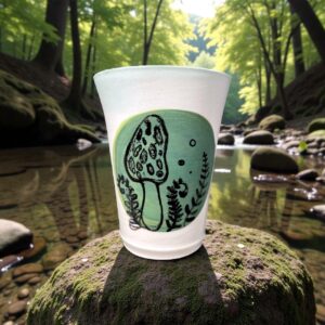 Leafy Morel Cup White
